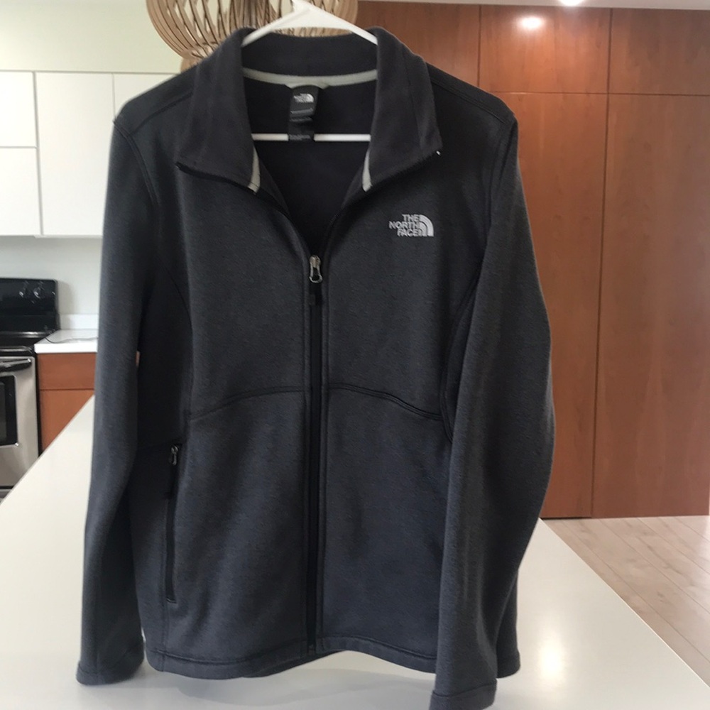 The North Face Agave Fleece Full Zip Jacket Charcoal Gray C656 Women's XL